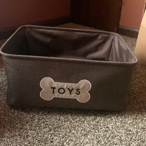 Dog toy bin